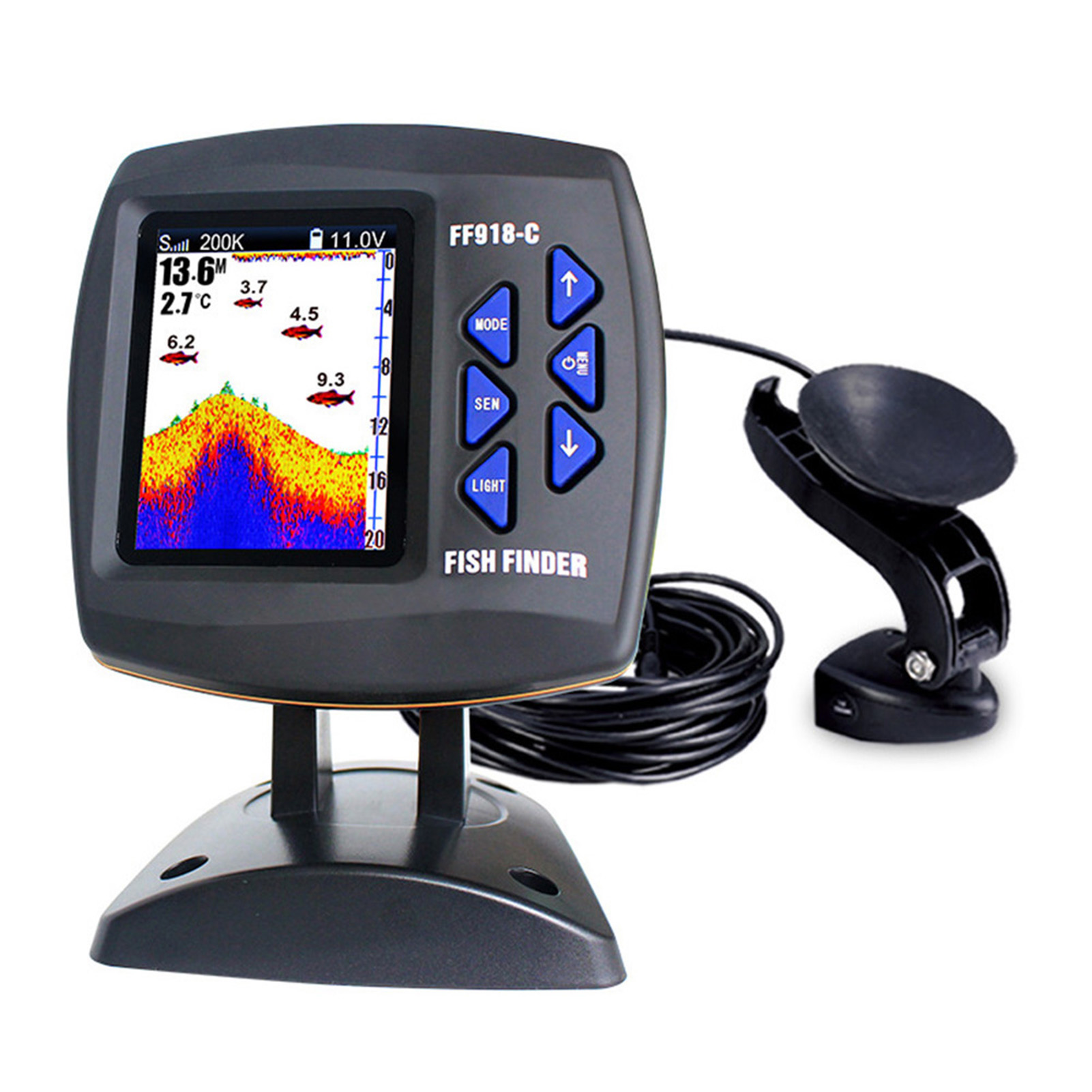 Color Screen Wired Fish Finder – обзор и цена Fishing Boat Depth Finder
