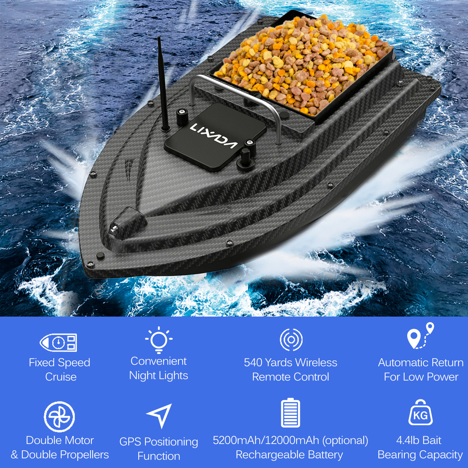 Fishing Bait Boat GPS Fishing  – обзор и цена Fishing Boat Gps