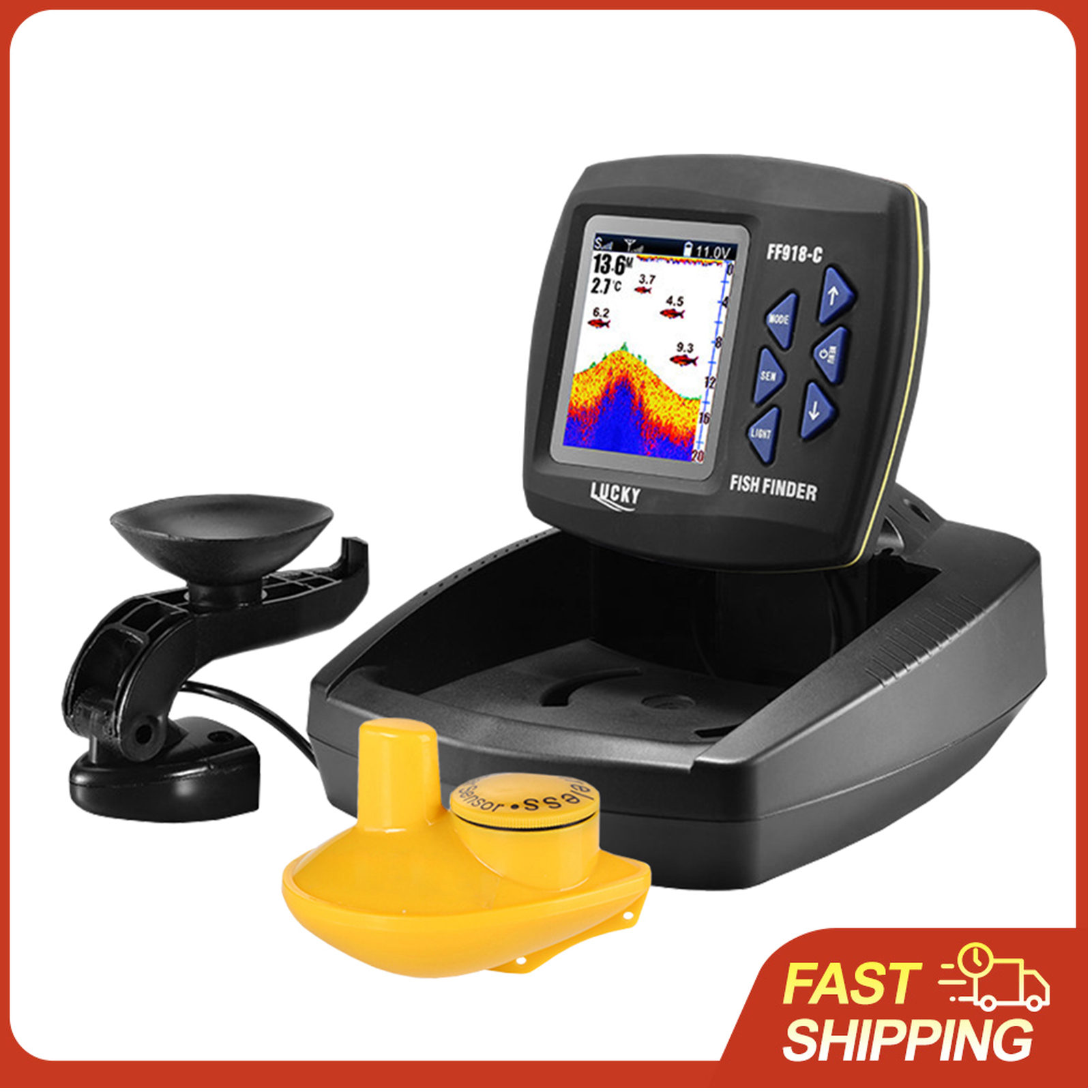 Portable Fish Finder Wireless  – обзор и цена Fishing Boat Depth Finder