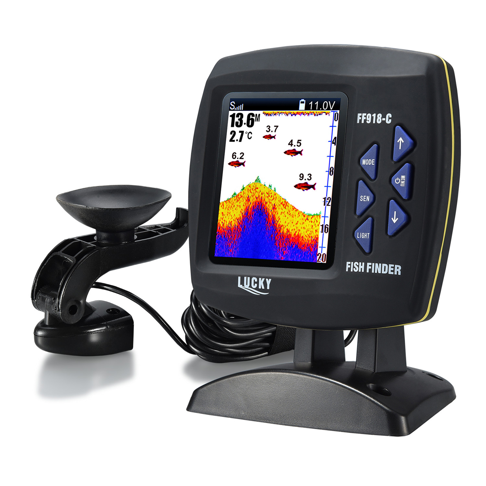 Portable Fish Finder Wireless  – обзор и цена Fishing Boat Depth Finder