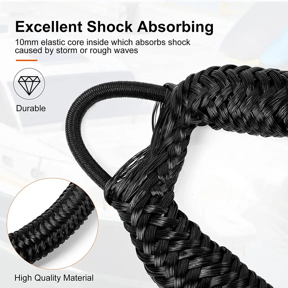 Boat Bungee Dock Line M8 Hook  – обзор и цена Fishing Boat Anchor