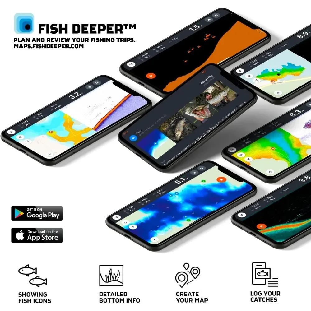 A  Chirp 2 Sonar Fish Finder - – обзор и цена Fishing Boat Depth Finder