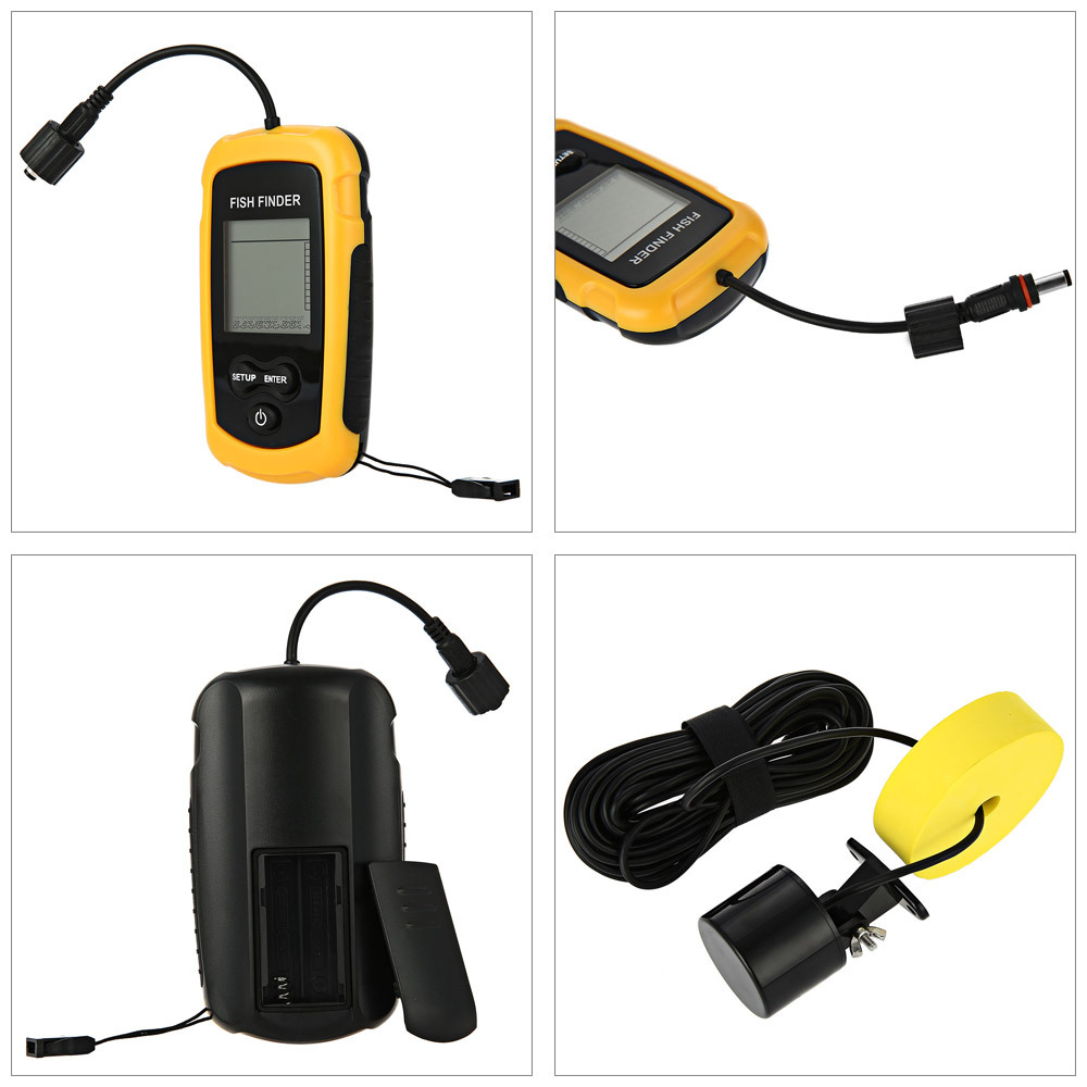 Alarm 100M Portable Sonar Fish – обзор и цена Fishing Boat Depth Finder