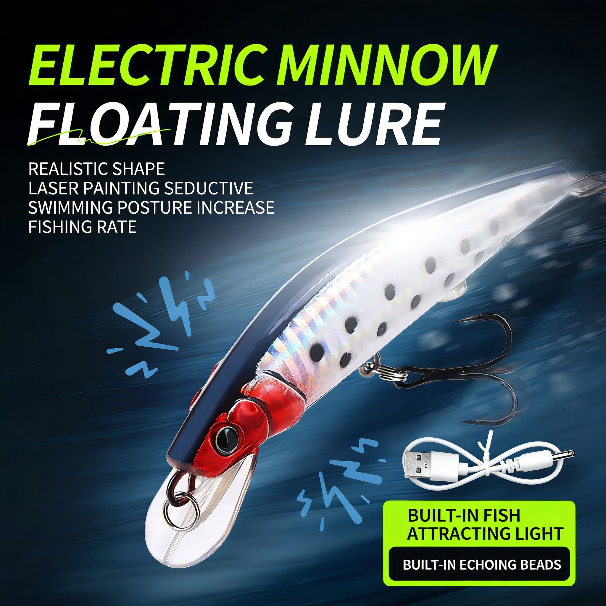 Simulated Fishing Lures Bait E – обзор и цена Fishing Boat Navigation Light