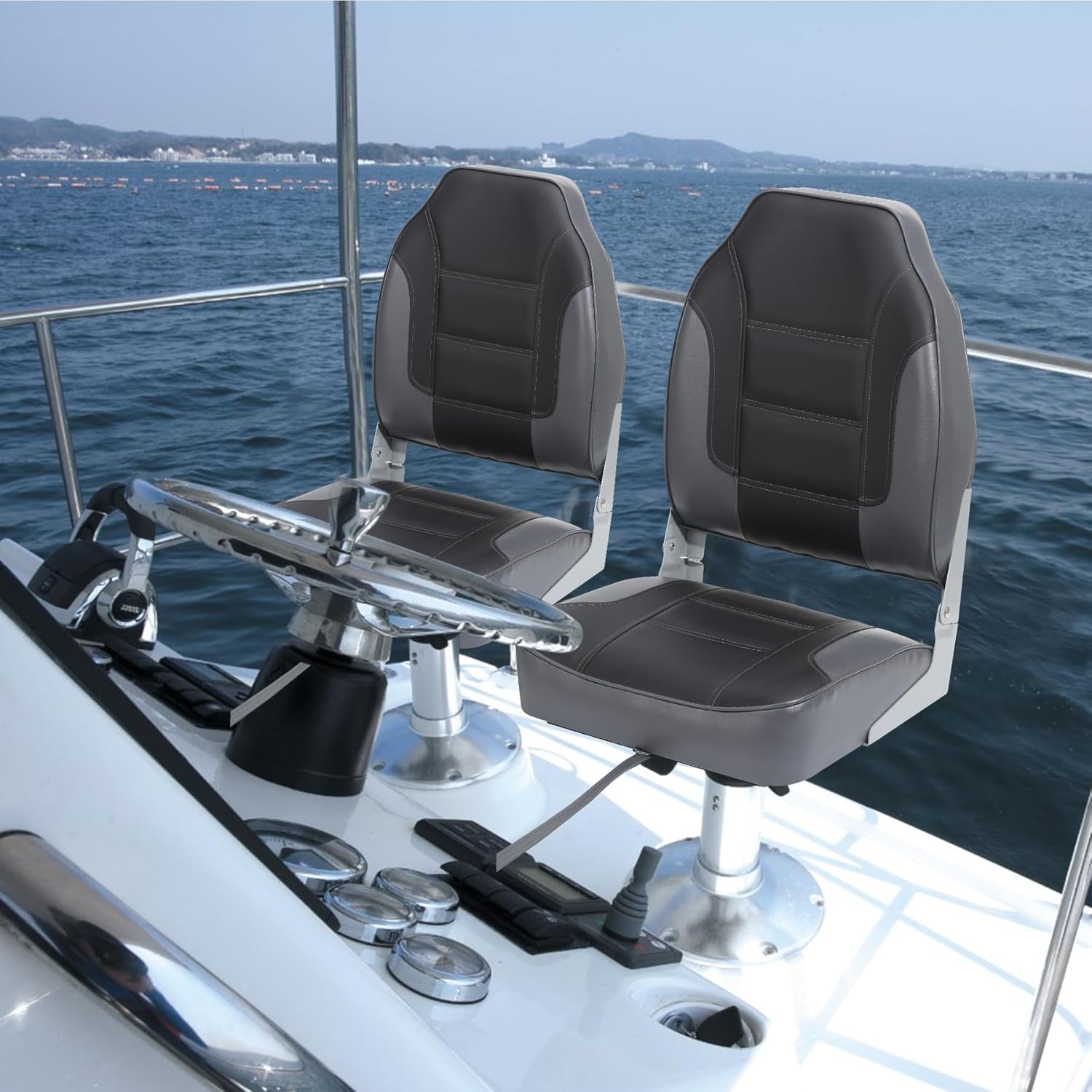 2 Pack Folding Boat Seats, Hig – обзор и цена Fishing Boat Seat