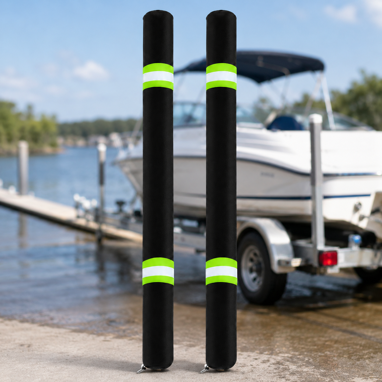 2Pcs Boat Trailer Guide Pole C – обзор и цена Fishing Boat Cover